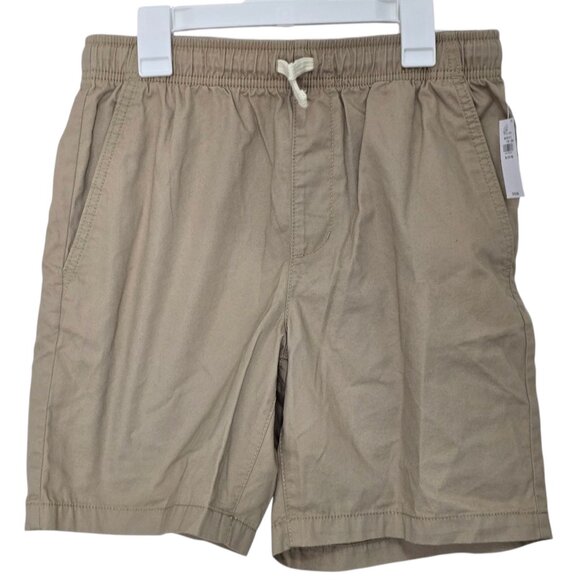 Old Navy Khaki Relaxed Boy Shorts Elastic Waist Size XL (14-16) NWT - Picture 1 of 7